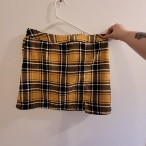 Plaid Mini Skirt